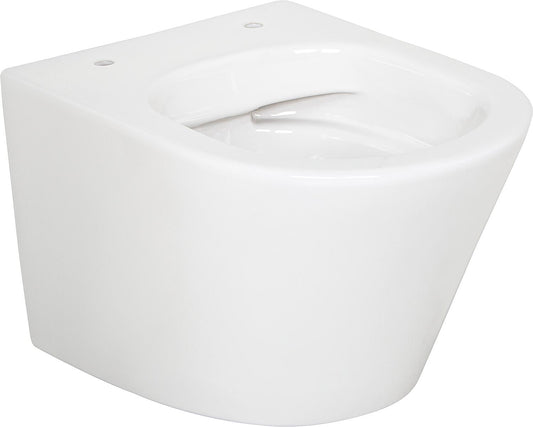 WC suspendu compact Amur, à chasse d'eau profonde (L x H x P) : 360 x 360 x 475 mm, sans bride, en céramique, blanc