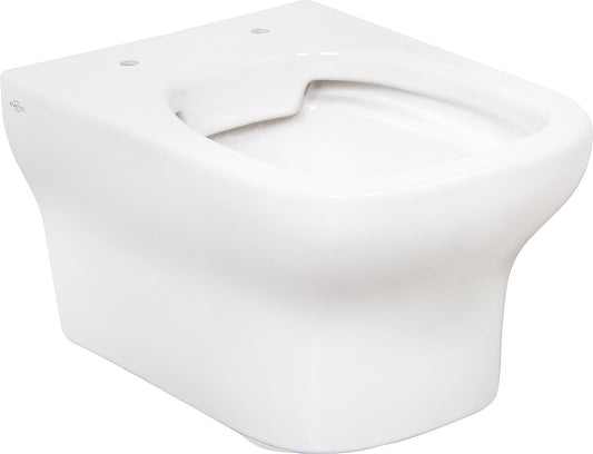 WC suspendu Algama, à chasse d'eau profonde, dimensions (L x H x P) : 360 x 370 x 500 mm, sans bride, en céramique blanche