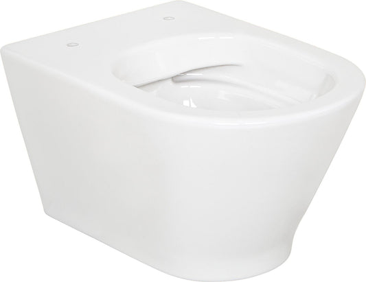 WC suspendu Alaseja, à chasse d'eau profonde (L x H x P) : 360 x 355 x 525 mm, sans bride, en céramique blanche