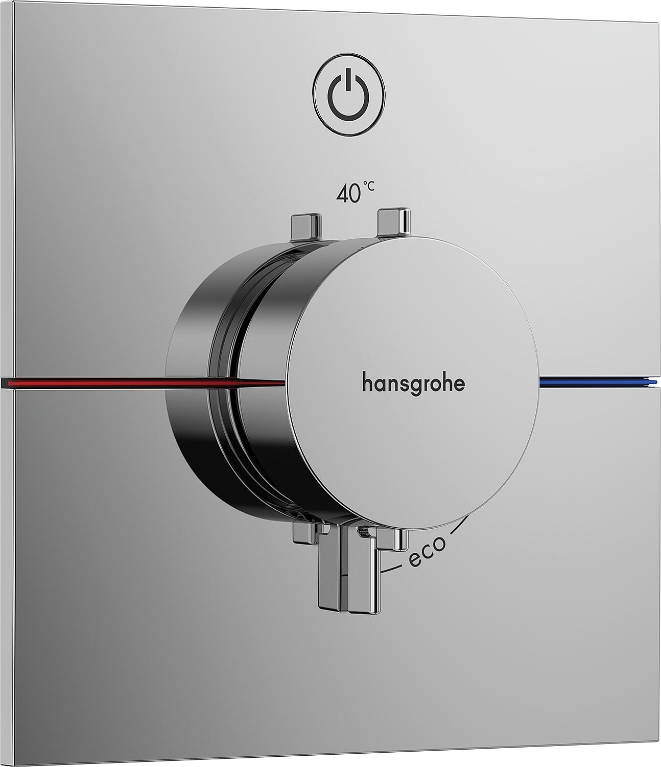 Hansgrohe ShowerSelect Comfort S concealed thermostat, complete set, 1 outlet, chrome