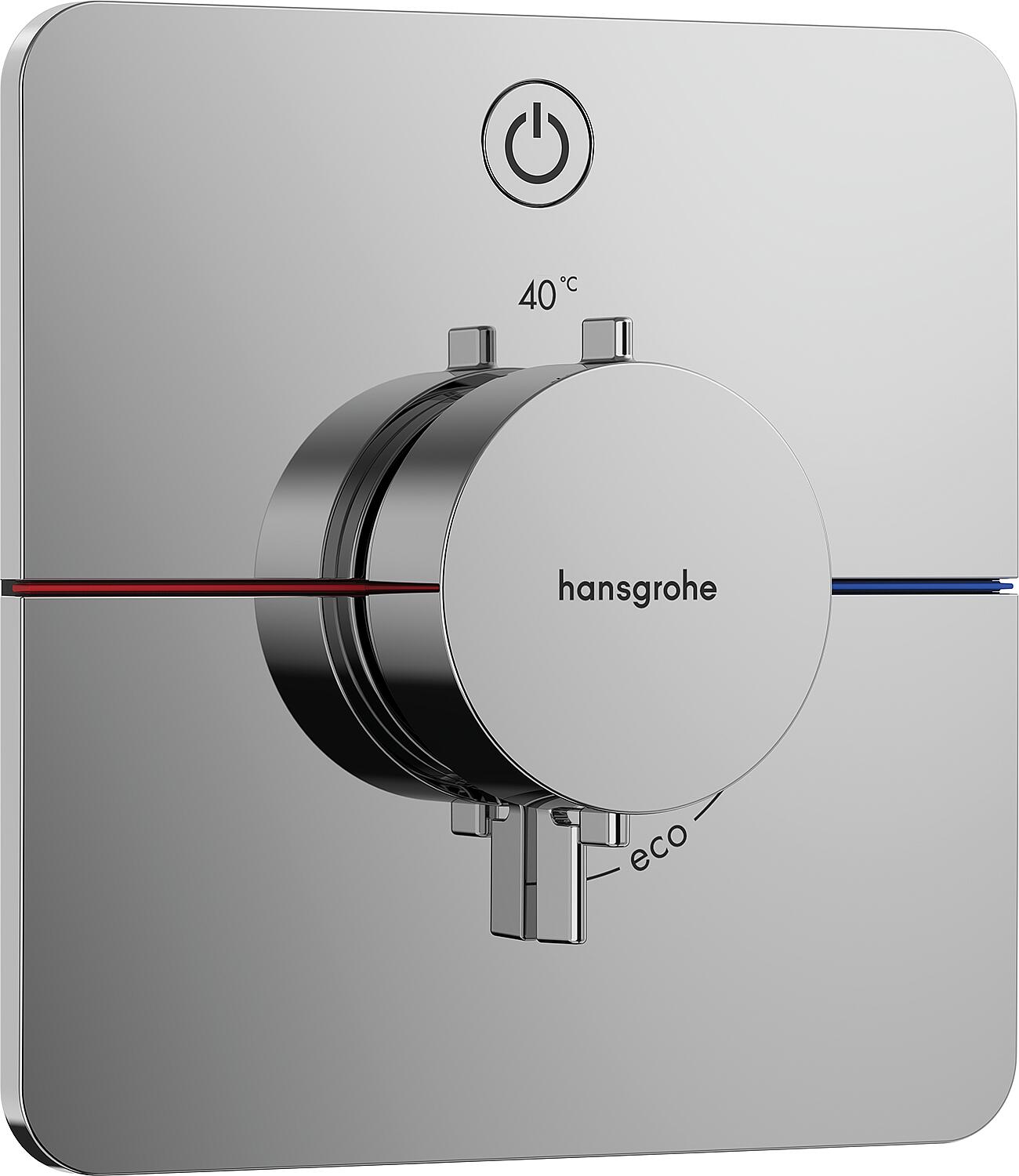 Hansgrohe ShowerSelect Comfort S concealed thermostat, complete set, 1 outlet, chrome