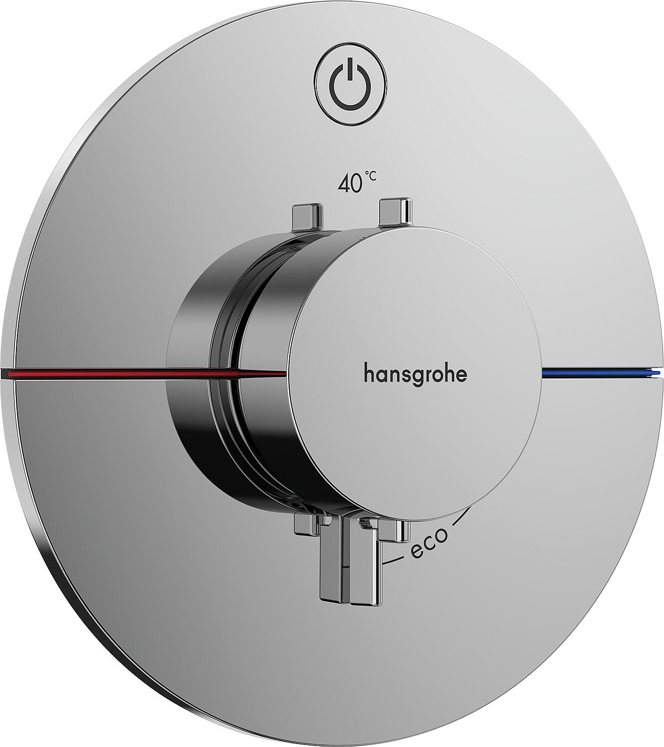 Hansgrohe ShowerSelect Comfort S concealed thermostat, complete set, 1 outlet, chrome
