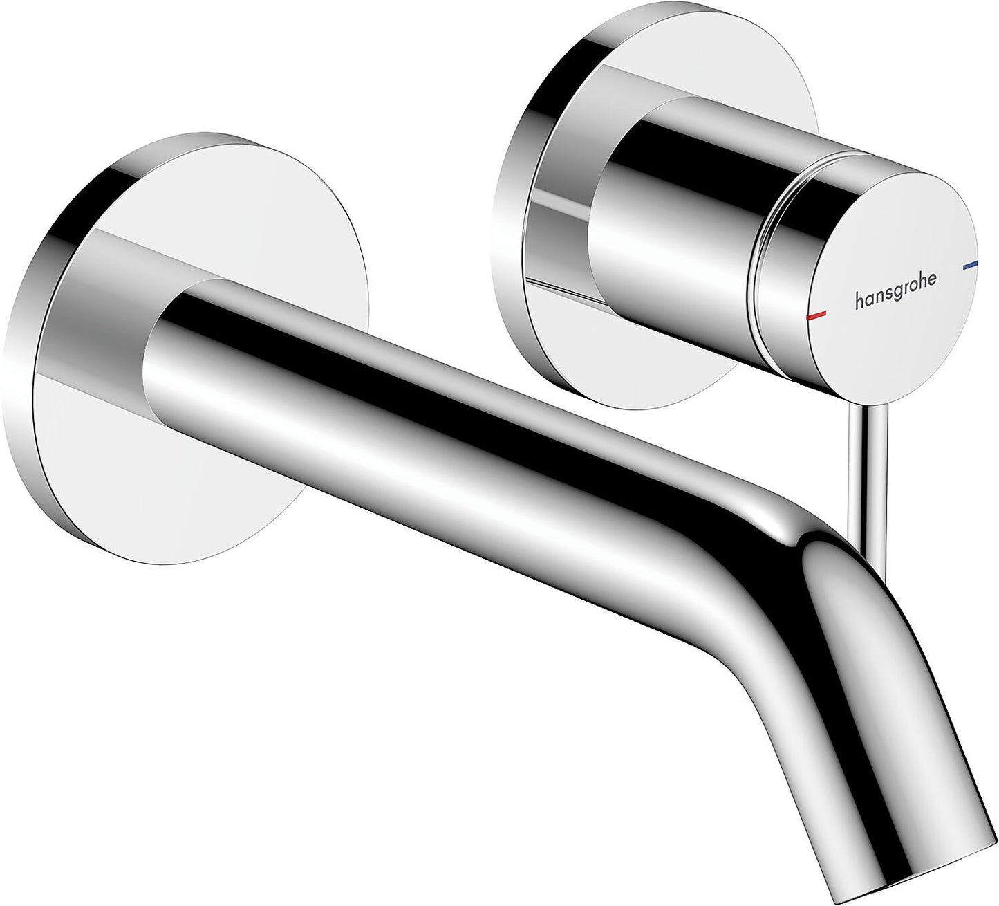 Hansgrohe Tecturis S wall-mounted basin mixer, 225 mm projection, chrome