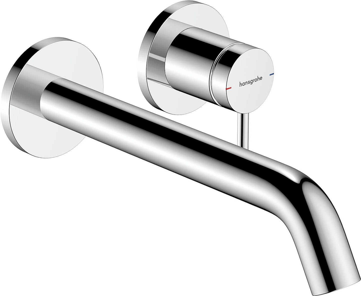 Hansgrohe Tecturis S wall-mounted basin mixer, 225 mm projection, chrome