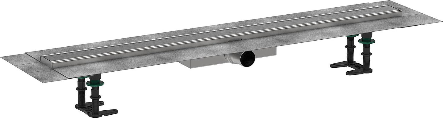 Hansgrohe RainDrain Compact complete set for flat installation, brushed stainless steel, 1200