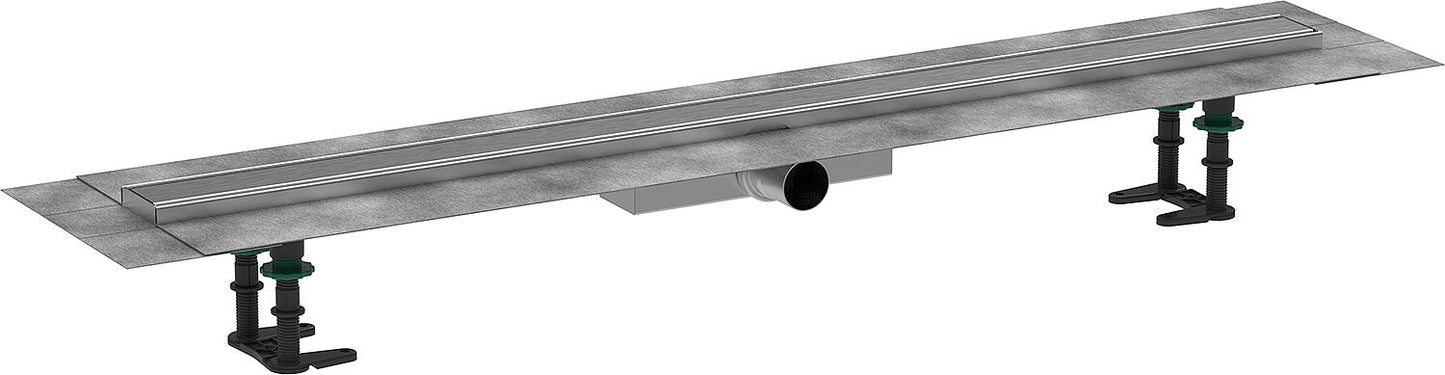 Hansgrohe RainDrain Compact complete set for flat installation, brushed stainless steel, 1200