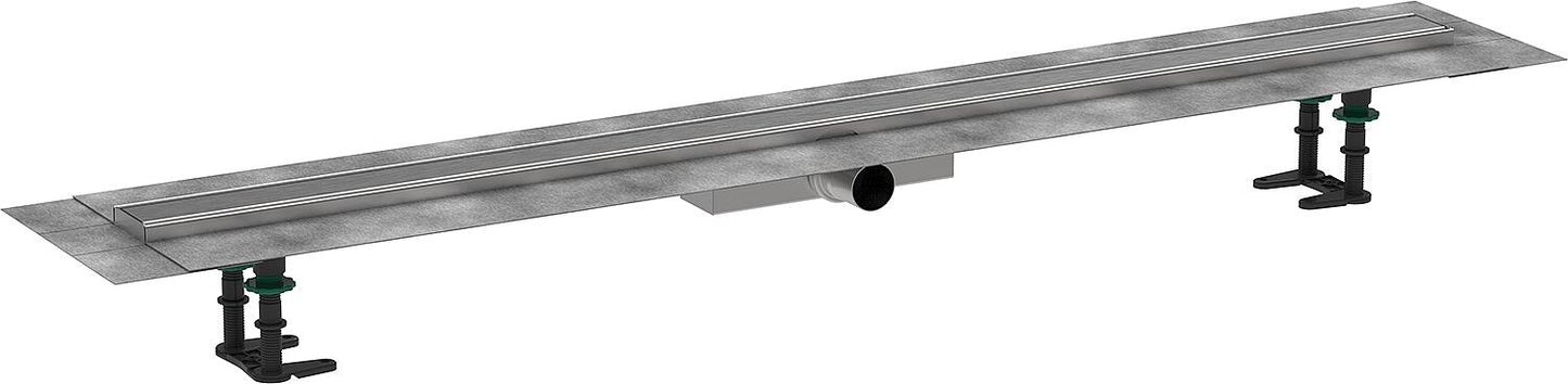 Hansgrohe RainDrain Compact complete set for flat installation, brushed stainless steel, 1200