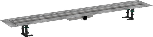 Hansgrohe RainDrain Compact complete set for flat installation, brushed stainless steel, 1200
