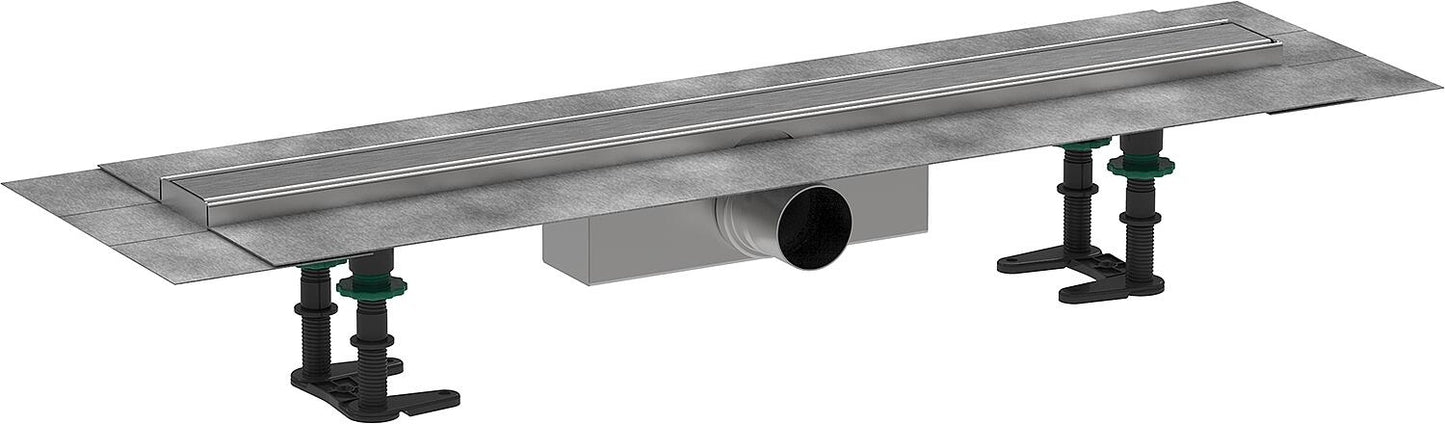 Hansgrohe RainDrain Compact complete set for standard installation, brushed stainless steel, 1200