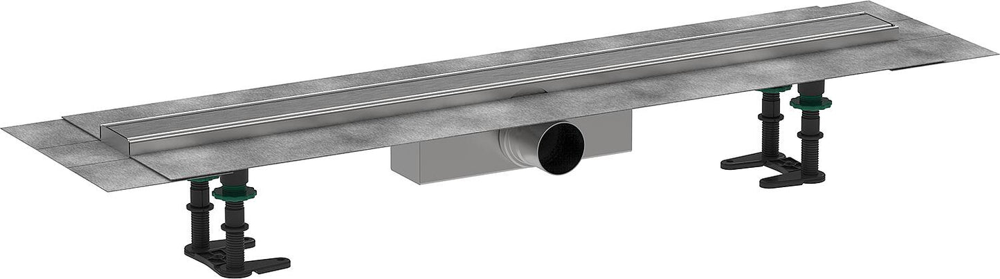 Hansgrohe RainDrain Compact complete set for standard installation, brushed stainless steel, 1200