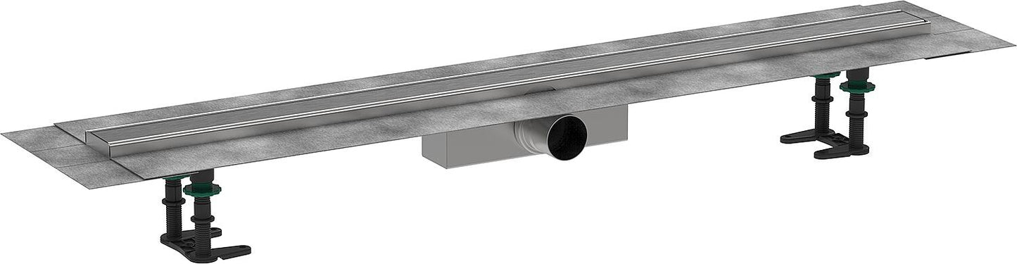 Hansgrohe RainDrain Compact complete set for standard installation, brushed stainless steel, 1200