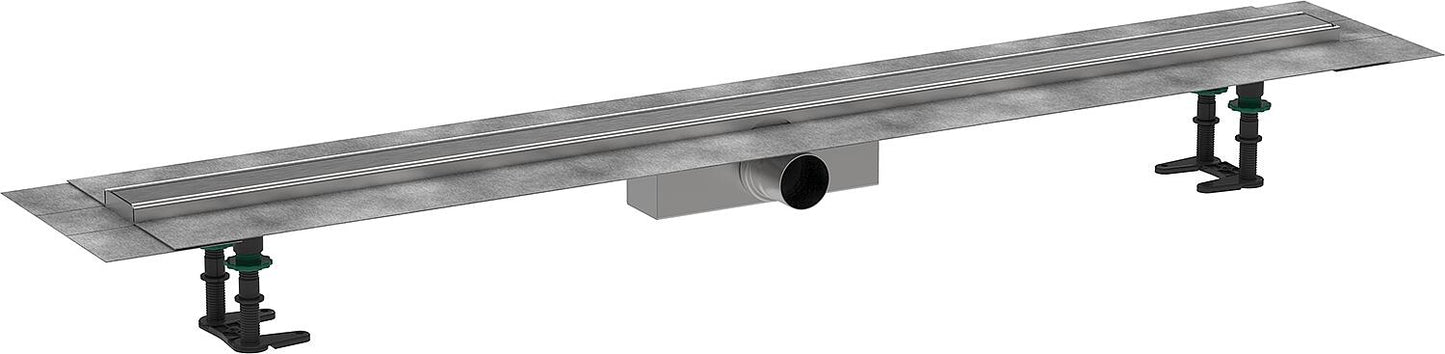Hansgrohe RainDrain Compact complete set for standard installation, brushed stainless steel, 1200