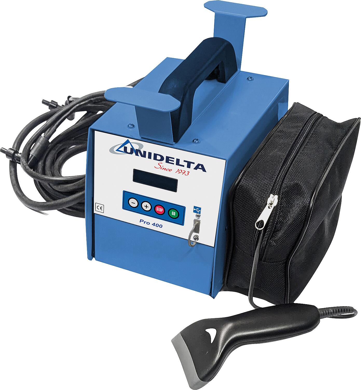 Welding machine for PE welding fittings