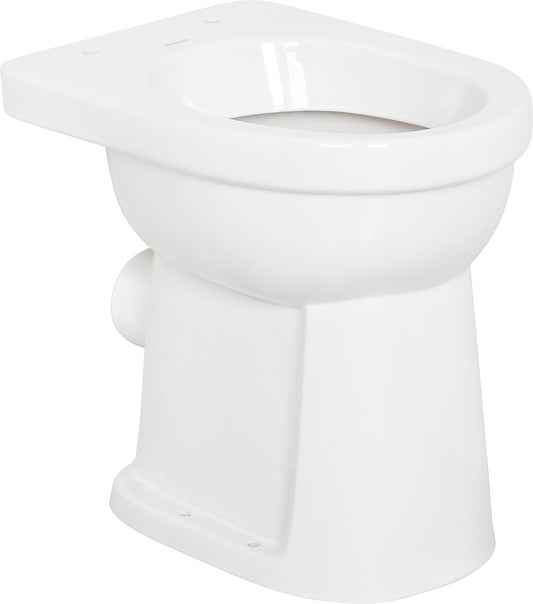 WC sur pied Geberit Renova Comfort, profil bas, sans seuil, surélevé (L x H x P) : 355 x 450 x 475 mm, sortie horizontale, blanc