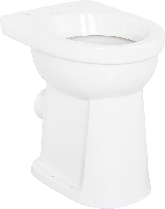WC sur pied Geberit Renova Comfort, profil bas, surélevé (L x H x P) : 355 x 490 x 470 mm, sortie horizontale, blanc