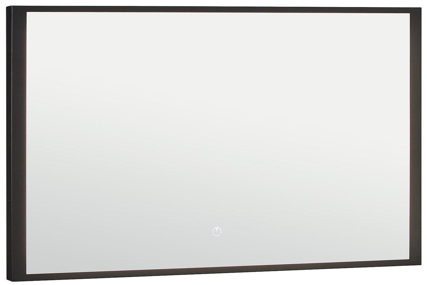 Oselva LED mirror with backlighting and touch switch, with black frame, 1200x800mm