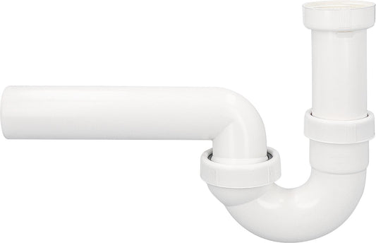 Siphon d'évier de cuisine Gastro Dallmer type 100/0, DN50 (2") x DN50, plastique blanc