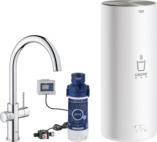 Grohe Red Duo Spültischarmatur und Boiler