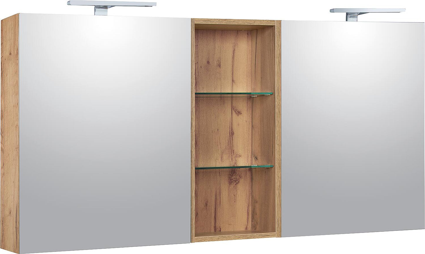 Spiegelschrank Lossa mit LED-Aufsatzleuchten