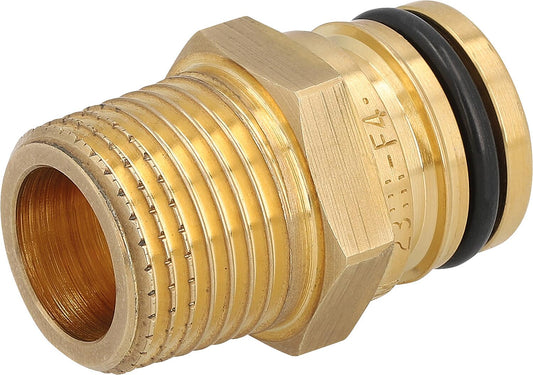 FASTEC® plug adapter F13 x DN15 (1/2") AG