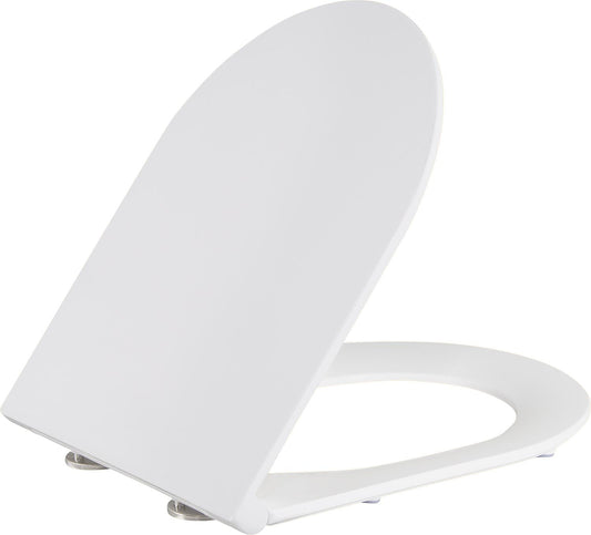 Abattant de toilette compact Amur en duroplast, à fermeture amortie, compatible avec le modèle 93 242 13