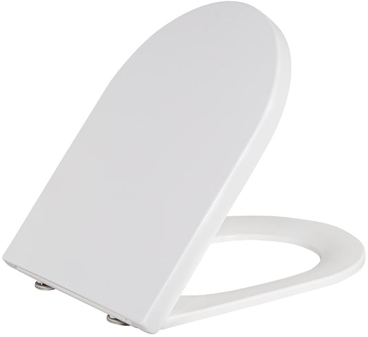Abattant de toilettes Edoma en duroplast, à fermeture amortie, compatible avec les modèles 93 242 14 et 93 242 16.