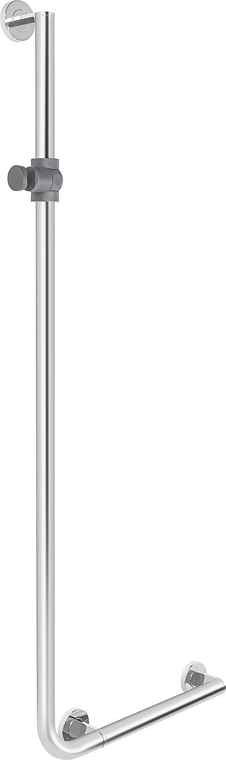 Winkelgriff Hewi m. Brausehalter 600x1250 mm, links