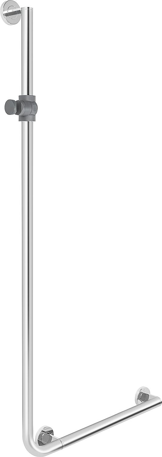 Poignée d'angle Hewi avec support de douche 600x1250 mm, gauche