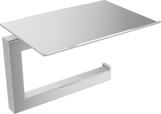 Papierrollenhalter Hewi System 900 Q, mit Ablage, chrom