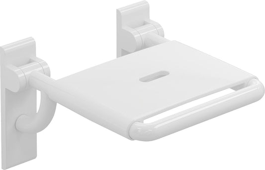 Klappsitz Hewi Serie 801 mit Gabelgelenk, reinweiss