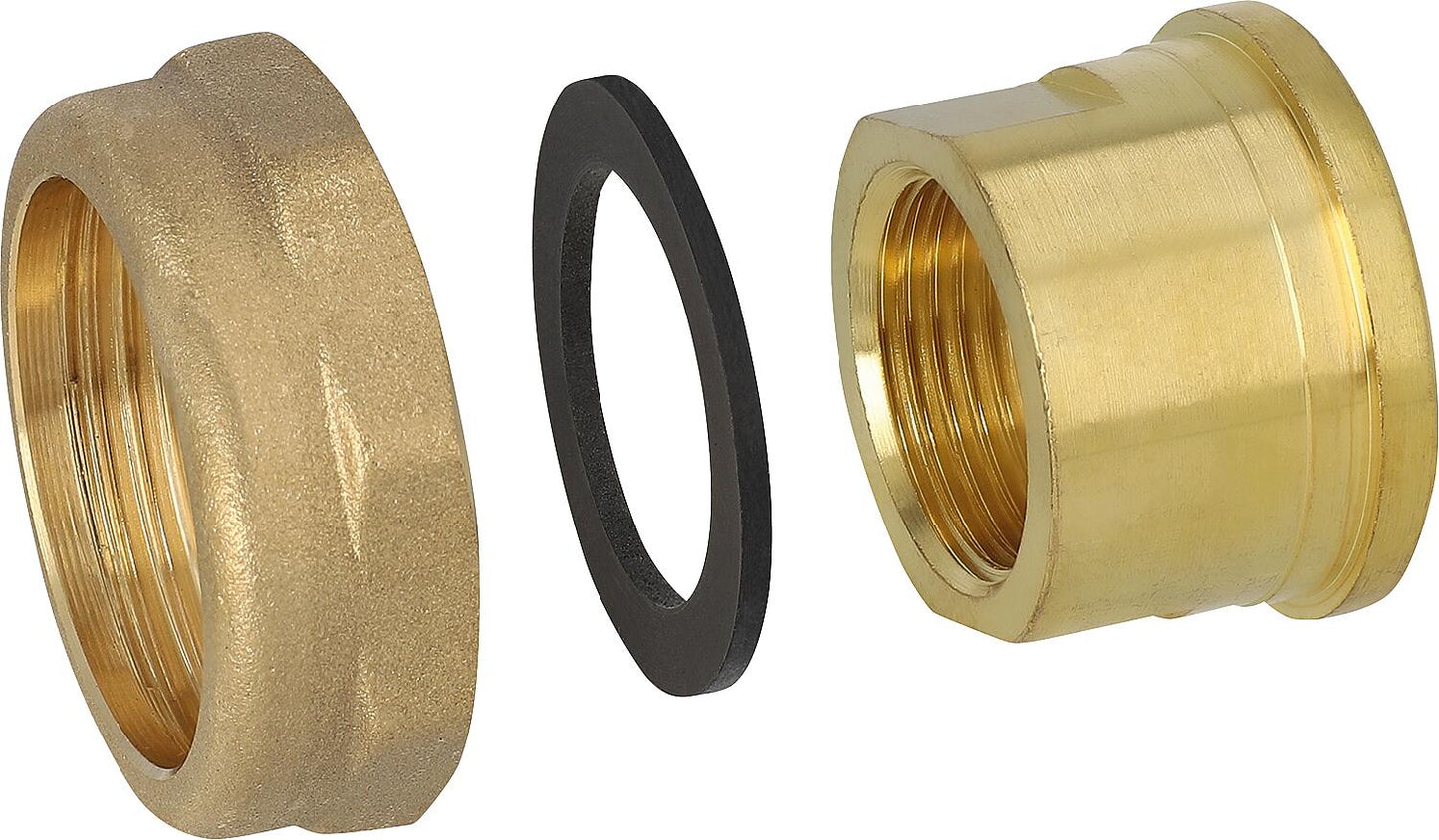 Screw fitting set DN32 (1 1/4") female thread x DN20 (3/4") female thread, pack of 2
