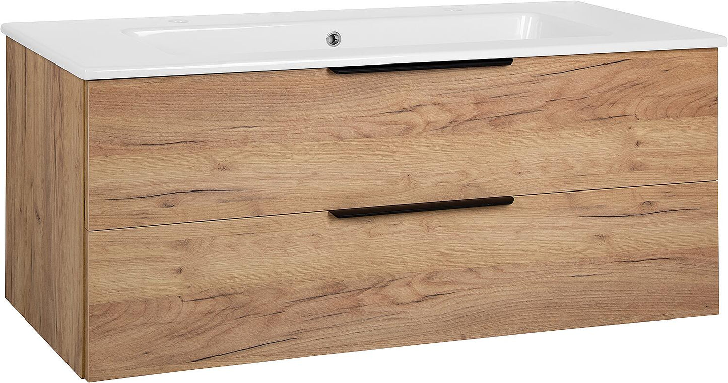 WTU + Ceramic WT LOssA White High Gloss 2 Drawers Width 1210 mm