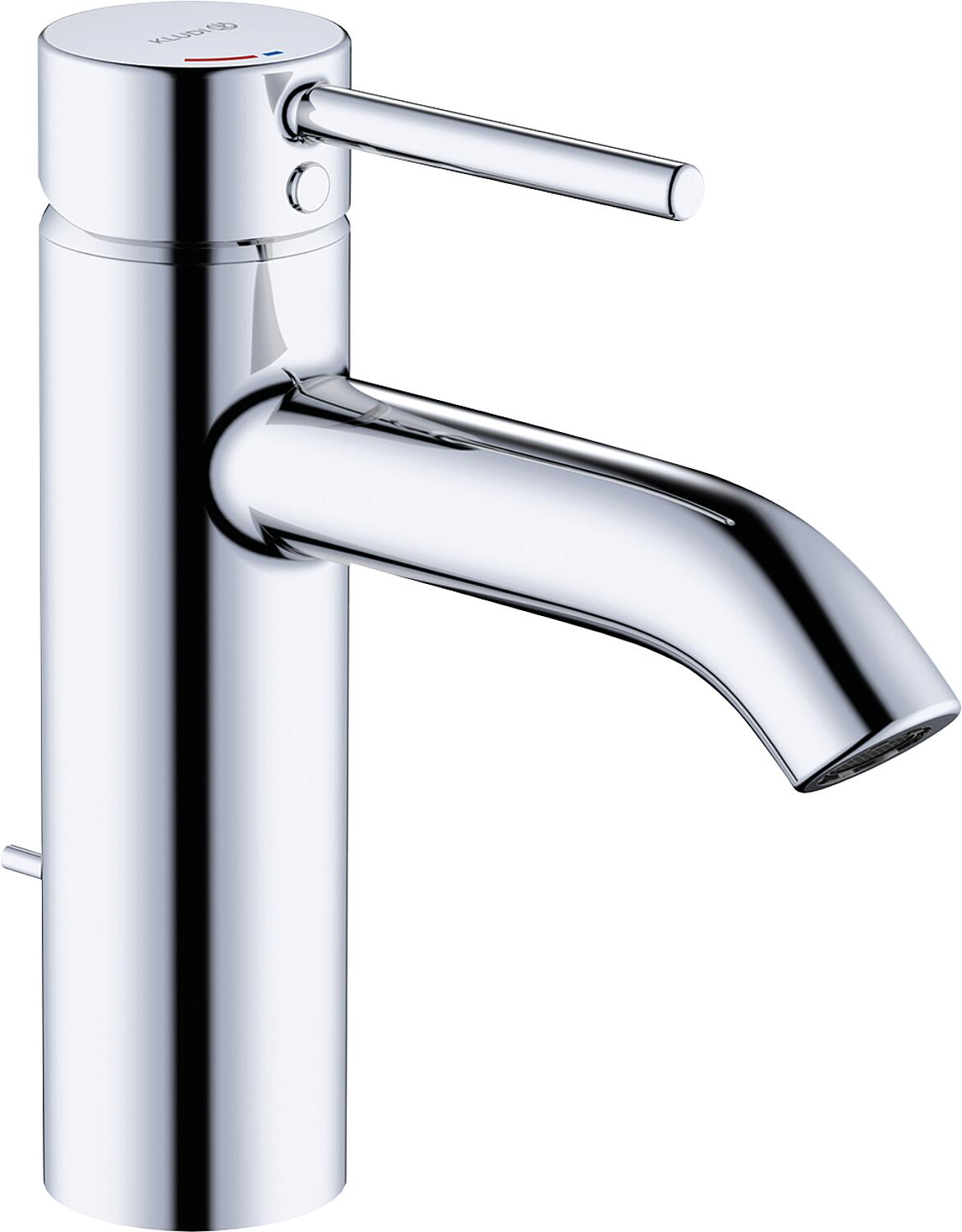 Kludi Bozz basin mixer, 100 mm projection, with waste fitting, ECO PLUS, chrome