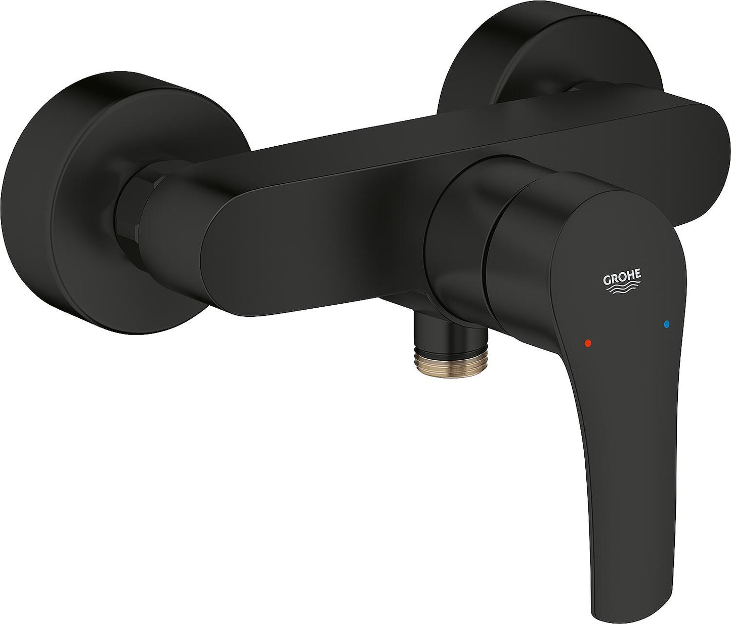 Grohe Eurosmart surface-mounted shower mixer, 61 mm projection, matte black