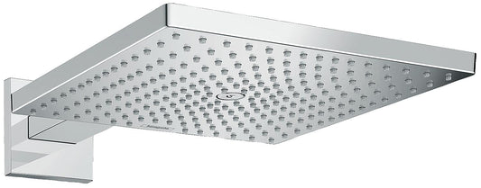 Hansgrohe Raindance E 300 1jet 300 x 300 mm overhead shower, with 390 mm shower arm