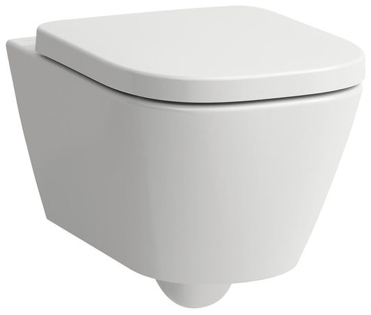 WC suspendu Laufen Meda Advanced, sans bride, à chasse d'eau profonde et silencieuse, blanc, L x H x P : 360 x 355 x 540 mm