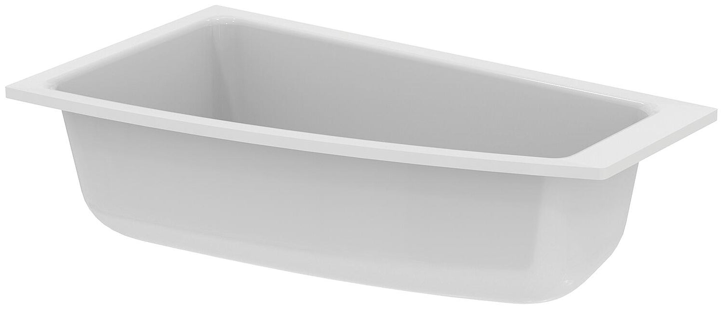 Space-saving bathtub Ideal Standard i.life WxHxD: 1600x450x900/565mm, capacity: 285 l, white acrylic, right-hand version