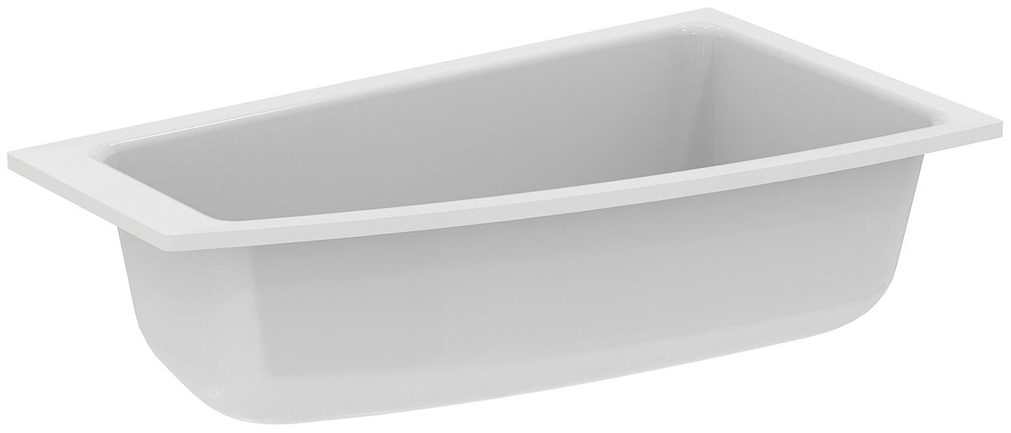 Space-saving bathtub Ideal Standard i.life WxHxD: 1600x450x900/565mm, capacity: 285 l, white acrylic, right-hand version