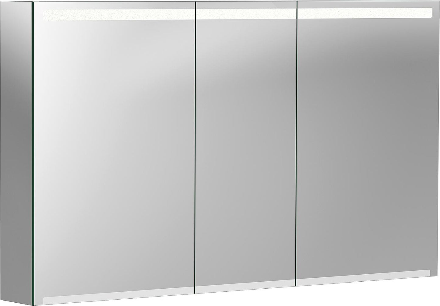 Geberit mirror cabinet option with LED lighting, 3 doors, 1200x700x150mm
