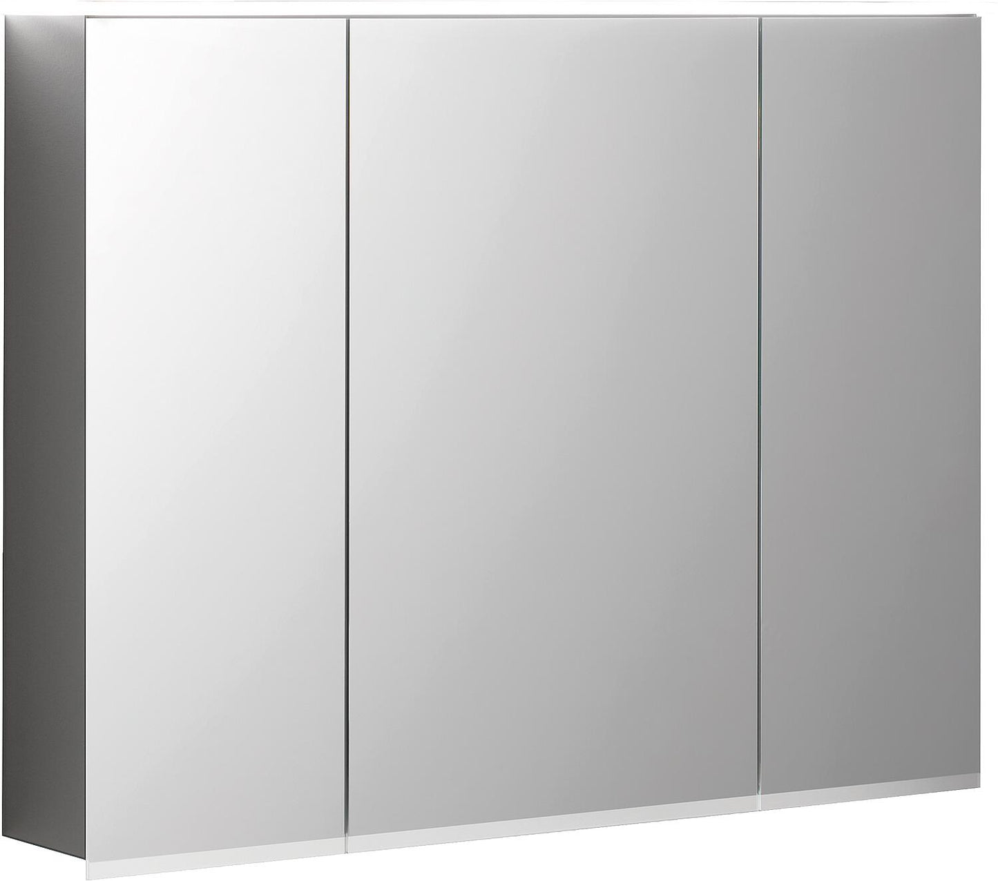 Geberit Option Plus mirror cabinet with LED lighting, 3 doors, 900x700x172mm