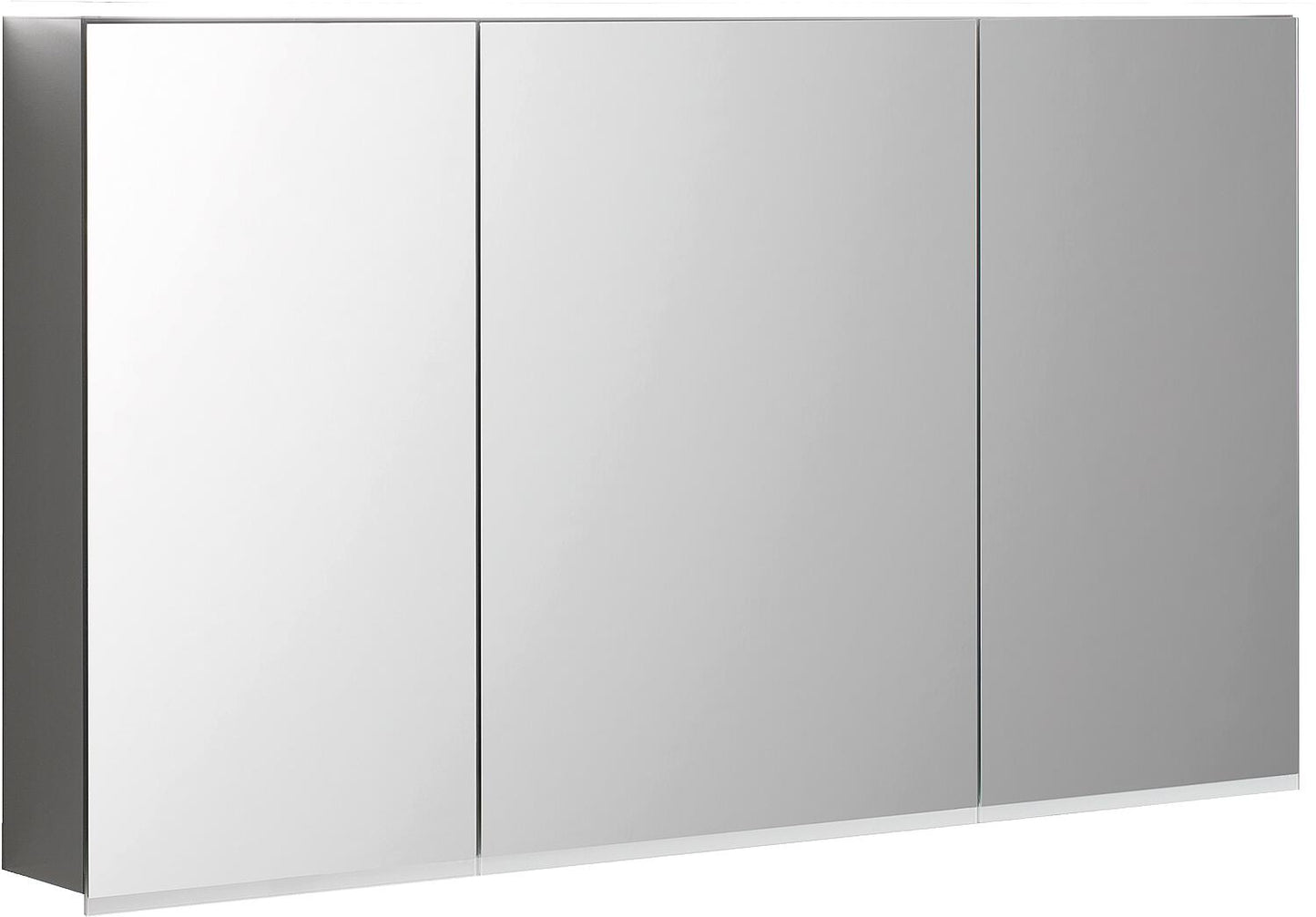 Geberit Option Plus mirror cabinet with LED lighting, 3 doors, 1200x700x172mm
