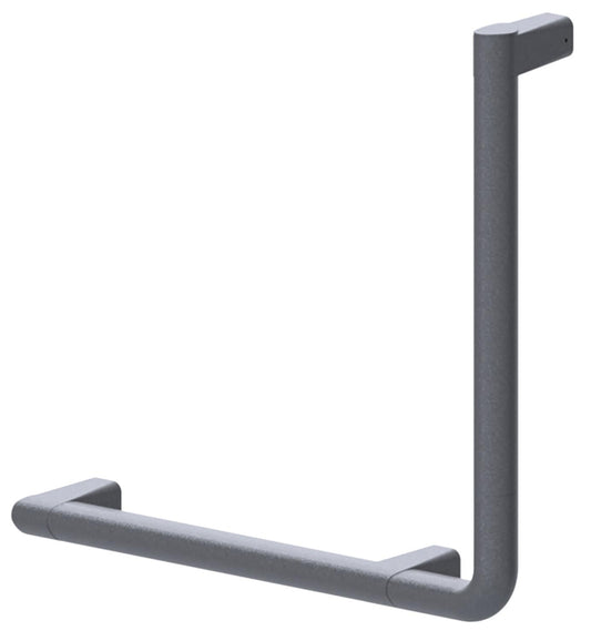 Winkelgriff Serie Cavere aus Alu., Anthrazit-Metallic 95, 400x400 mm, 90°, Ausf. Rechts