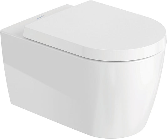 Pack combiné Duravit ME de Starck avec WC WonderGliss sans bride à chasse d'eau profonde et abattant à fermeture ralentie