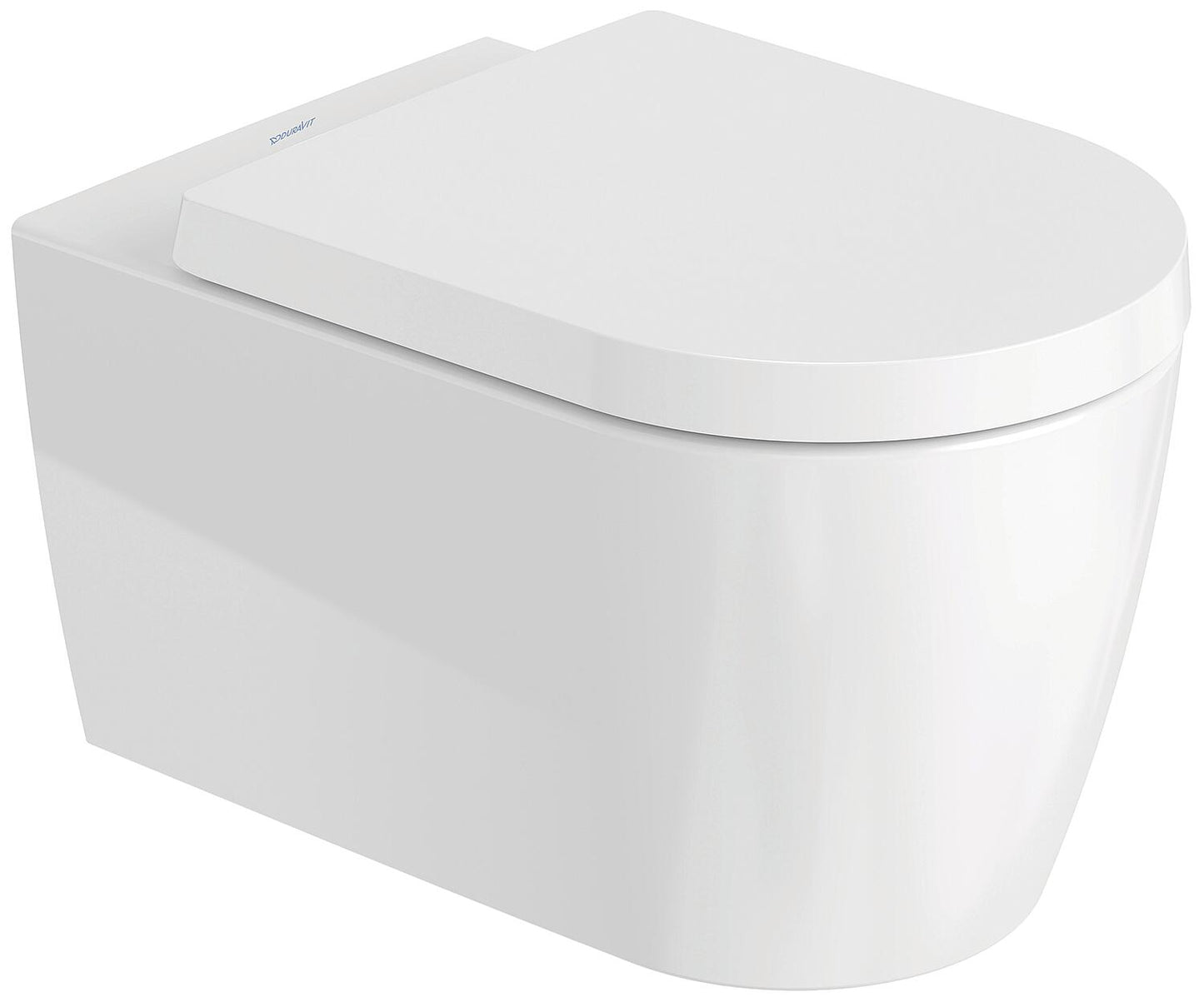 Duravit ME wall-hung, deep-flush toilet by Starck with WonderGliss, 374x355x570 mm, rimless