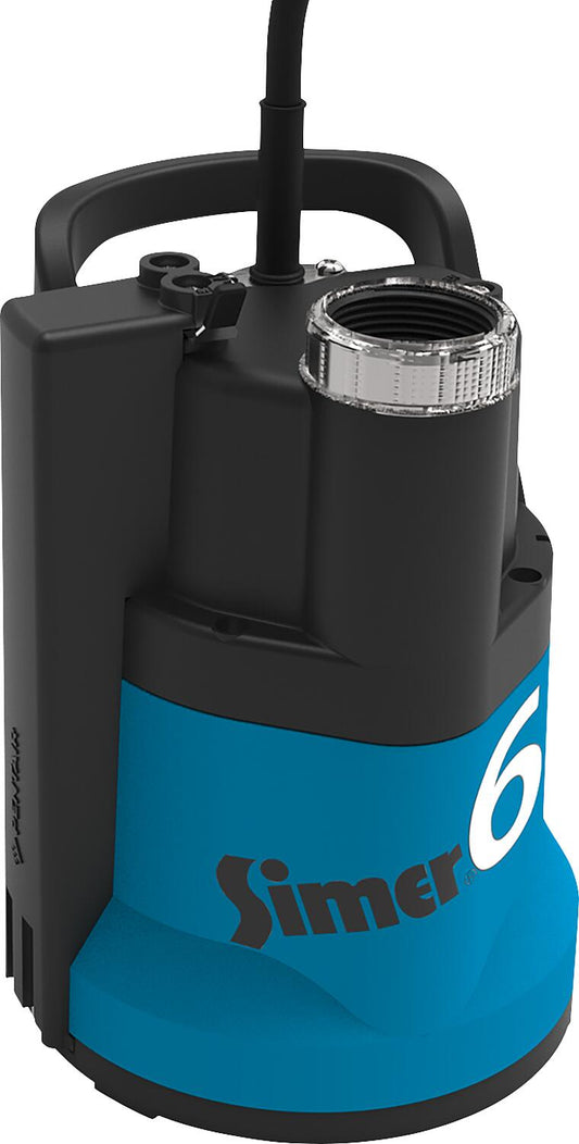 Schmutzwasserpumpe Simer 6S, flachsaugend