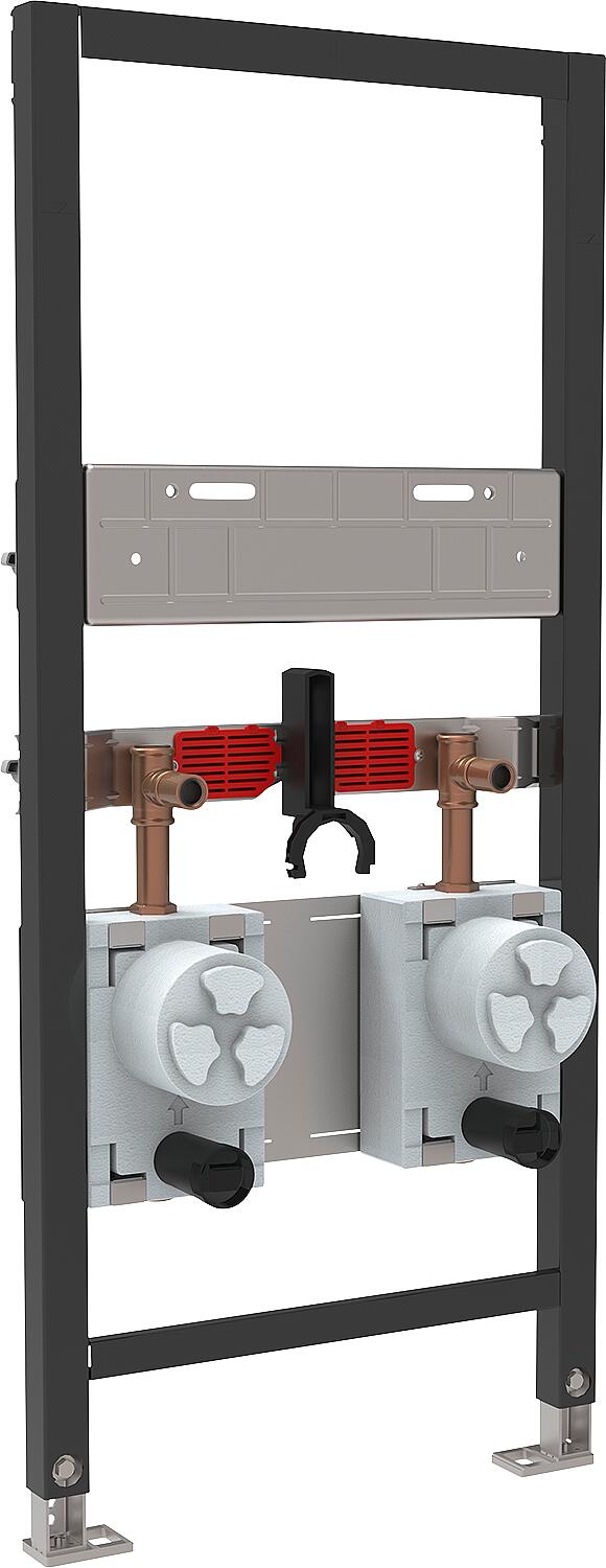 Waschtischelement WT-OB-RG-C2-ISO-ME, Rotguss G2" Koax Duo isoliert