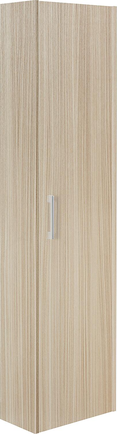Tall cabinet series ENI, ELISA 1 door graphite high gloss, hinged on the left, 386x1500x206 mm
