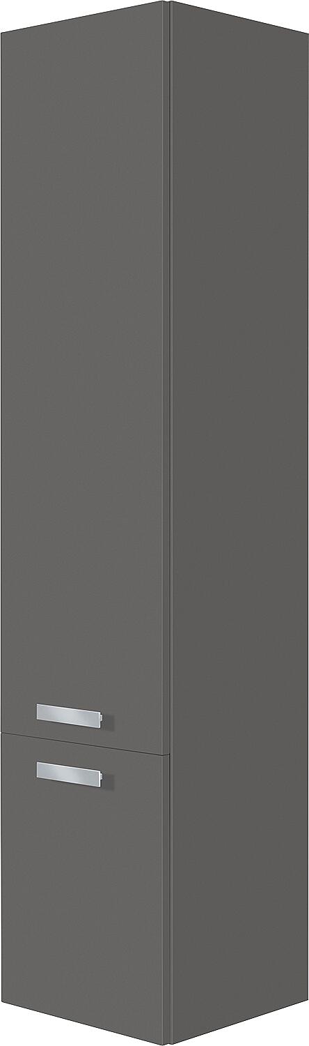 Hochschrank EBLI 2 Türen Eiche dunkel Anschlag links 350x1585x370 mm