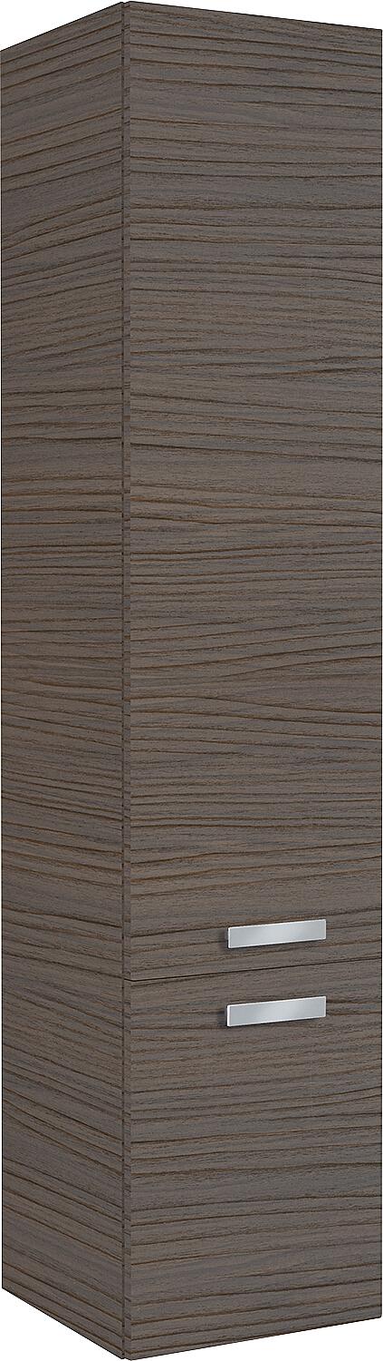Hochschrank EBLI 2 Türen Eiche dunkel Anschlag links 350x1585x370 mm