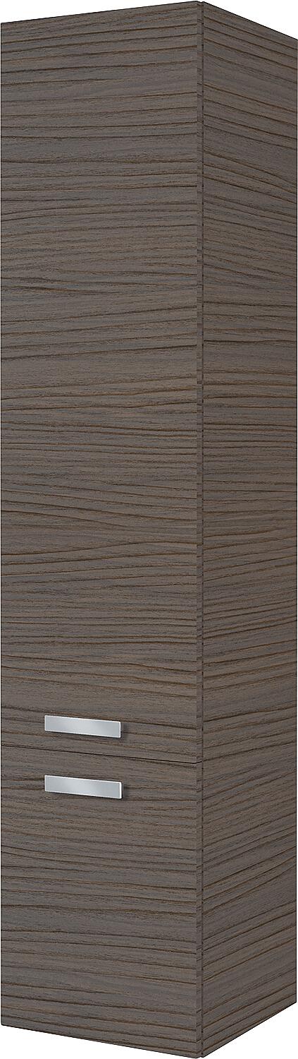 Hochschrank EBLI 2 Türen Eiche dunkel Anschlag links 350x1585x370 mm
